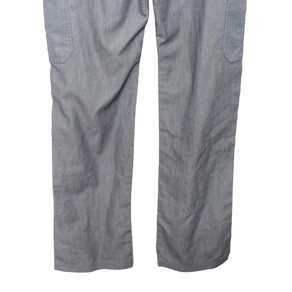 FIGS Cairo Cargo Scrub Pants Men's Large Tall Graphite Gray Medical Workwear